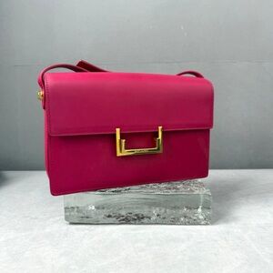 🚩steal Authentic Yves Saint Laurent Fuchsia Crossbody Bag